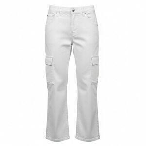 Abercrombie Kids Cargo Pants White Wide Leg Bootcut Girls Size 9/10